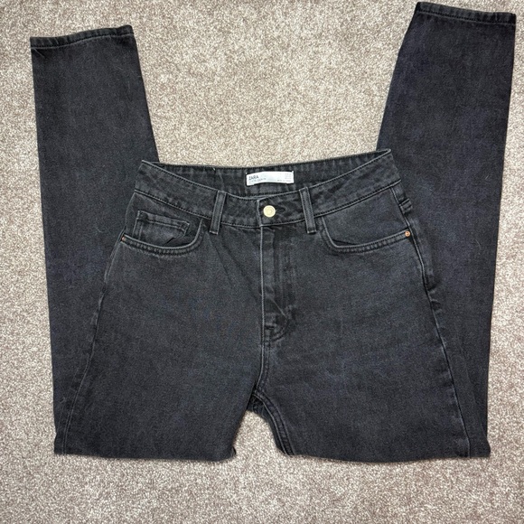 Zara Women's Black Straight Leg Jeans - Picture 1 of 5